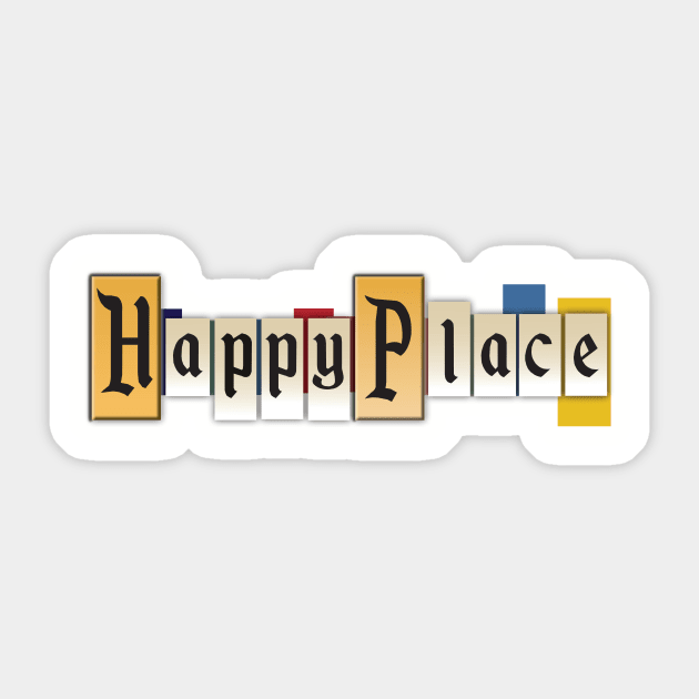 Happy Place (Land Edition) Sticker by PrinceHans Designs